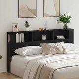  Glava kreveta s ormarićem Crni hrast 200 x 18,5 x 102,5 cm | shoptok.hr