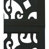 vidaXL Sobna pregrada s 3 panela crno od masivnog drva paulovnije | shoptok.hr