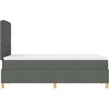  LED Box Spring Krevet Tamno siva 120 x 200 cm tkanina | Eponuda.com
