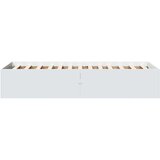 vidaXL Posteljni okvir bel 100x200 cm inženirski les | Shoptok.si