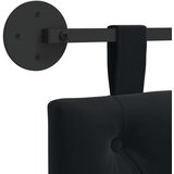  Držeće uzglavlje Zidne Crna 110 x 55 x 7 cm Baršun - Crna 100 cm bez LED | shoptok.hr