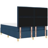  LED Box Spring Krevet s madracem Plava 140 x 190 cm tkanina | shoptok.hr