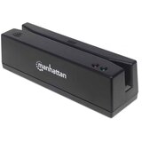 Manhattan USB-A Magnetic Strip Card Reader, Triple Track Reader, Keyboard Wedge Decoder, Cable 1.5m, Black, Three Year Warranty | shoptok.hr
