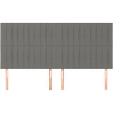  Uzglavlje tamno sivo 180x5x118/128 cm tkanina | Eponuda.com