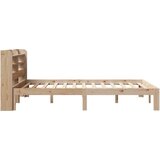  Okvir za krevet s uzglavljem 160 x 200 cm od masivne borovine | shoptok.hr