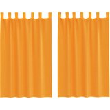 Voile zavjese s petljama 2 kom. narančaste 140x175 cm | Shoptok.si