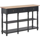 vidaXL Konzolni stol crni 110 x 30 x 76 cm od konstruiranog drva Cijene