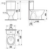 Jika H8263870002413 Lyra Plus talna WC školjka monoblok talni izliv | Shoptok.si