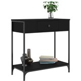  Konzolni stol crni 75 x 34 5 x 75 cm od konstruiranog drva | shoptok.hr