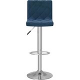  Barske stolice 2 kom. Plavi baršun | shoptok.hr