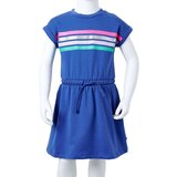  Dječja haljina s vezicom kobaltnoplava 128 | shoptok.hr