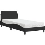  The Living Store Postelja z vzmetnico črna 80x200 cm žamet - Postelja, (21492084) | Shoptok.si