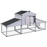  Kokošnjak z izhodom na prosto in gnezdiščem aluminij - | Shoptok.si