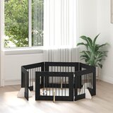  Vrata za pse s postoljem 6 pcs Crni hrast 80 x 60 cm Cene