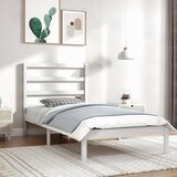vidaXL posteljni okvir bel iz borovine 100x200 cm | Shoptok.si