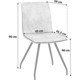 Lesnina-XXXL stol sabine, siva | Shoptok.si
