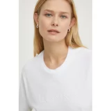 AllSaints Bombažna kratka majica PIPPA ženska, bela barva