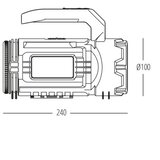  led punjiva baterijska lampa LED/5V 500 lm 1200 mah crna | Eponuda.com