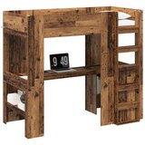  Okvir kreveta na kat s stolom Staro drvo 100 x 200 cm | shoptok.hr