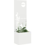  Vrtna sadilica s Dekorativnom Pločom Bijelo 50 x 140 cm | shoptok.hr