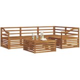  Set vanjskih sofa 5 kom. Prirodna Čvrsto drvo akacije | shoptok.hr