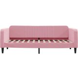  Dnevni krevet na razvlačenje ružičasti 90 x 200 cm baršunasti | shoptok.hr
