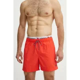 Tommy Hilfiger Kopalne kratke hlače rdeča barva, UM0UM02043