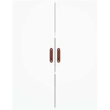 vidaXL Visoka omara bela 69,5x34x180 cm inženirski les | Shoptok.si