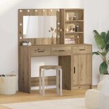  Toaletni stol 2 pcs Smeđa 78,5 x 41 x 135 cm Konstruirano drvo Cijene