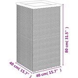  Sadilica crna 40 x 40 x 80 cm od poliratana | shoptok.hr