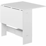 TemaHome Proširiv blagovaonski stol s bijelom pločom stola 76x28 cm Papillon –