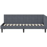  Kutni okvir kreveta Tamno siva 80 cm x 200 cm Baršun | shoptok.hr