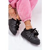 Boto Eco Leather Sneakers On Platform Black Penolle | shoptok.hr