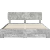  Konstrukcija postelje z vzglavjem Betonsko siva 180 x 200 cm, (5000103035) | Shoptok.si