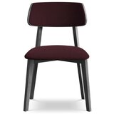 Makamii Bordo rdeč jedilni stol iz masivnega lesa Niu – | Shoptok.si