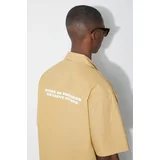 Carhartt WIP Pamučna košulja za muškarce, boja: bež, relaxed, I033026.22SXX