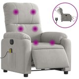 Maison Chic Električni masažni naslanjač - Relax naslanjač svetlo siv blago iz mikrovlaken, (22061758) Cene
