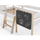 Marckeric Bijeli dječji krevet od masivnog bora u obliku kućice/podignuti 90x190 cm Mint – | shoptok.hr