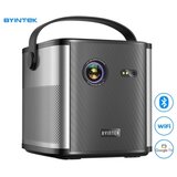 Byintek UFO U80 MAX prenosni 3D LED DLP projektor, GoogleTV, Dual WIFI, Bluetooth, polnilna baterija, 500 ANSI lumnov, samodejni fokus, STEREO zvočniki, max 4K UHD, USB / HDMI / AUX, +daljinec, črn - - Bonajo | Shoptok.si