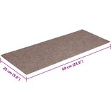  Prostirke za stepenice samoljepljive 30 kom 60x25 cm svijetlosmeđe pravokutne | Shoptok.si