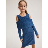 Reserved - Haljina isprana izgleda - plava | shoptok.hr