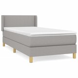 Maison Chic Box spring postelja - Vzmetna postelja z vzmetnico svetlo siv 100x200 cm blago SL7266, (21901567) Cene