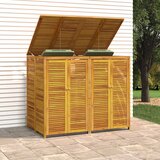 Spremište za 2 kante za smeće 140x89x117cm masivno drvo bagrema | shoptok.hr