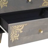  Noćni ormar s ladicama Siva 50 x 33 x 62 cm Čvrsto drvo manga | Eponuda.com