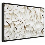  Slika - Ceramic Leaves (1 Part) Wide 90x60 U crnom drvenom okviru | shoptok.hr