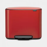 Brabantia koš na pedal 3x11L rdeč 121029 | Shoptok.si