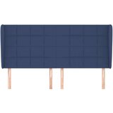 Uzglavlje s ušima plavi 163x23x118/128 cm od tkanine | shoptok.hr