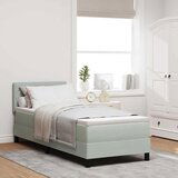 VidaXL Krevet s opruga kutije Svjetlosiva 80 x 200 cm Baršun VidaXL Krevet s opruga kutije Svjetlosiva 80 x 200 cm Baršun Slike