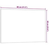 vidaXL Zidna magnetna ploča bijela 80x60 cm od kaljenog stakla | shoptok.hr