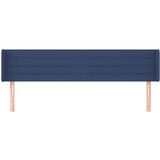  Vzglavje z ušesi modro 183x16x78/88 cm blago | Shoptok.si